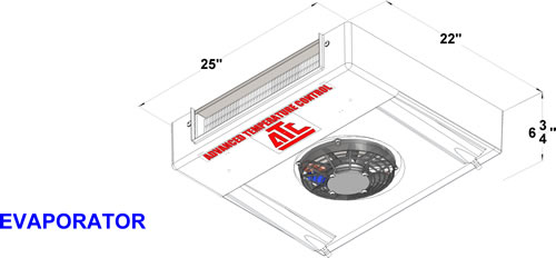 ATC8-RT上的高性能蒸发器,12VDC全电动单元,适用于绝缘紧凑型欢迎加入货车和小型城市运输车辆。