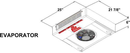 ATC8-RT上的高性能蒸发器,12VDC全电动单元,适用于绝缘紧凑型欢迎加入货车和小型城市运输车辆。